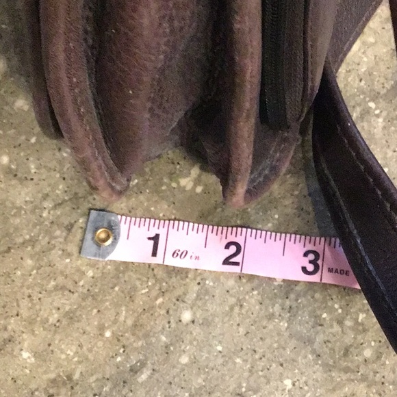 Vintage Fossil handbag, brown leather - Picture 5 of 16